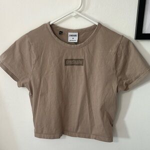 Gymshark Women's Tan Crop Top